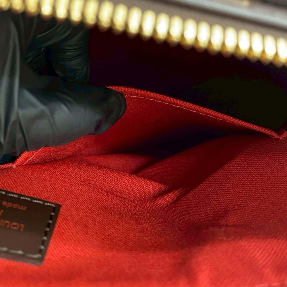 LOUIS VUITTON Authentic Brown Damier Leather Tote Bag - Picture 10 of 10